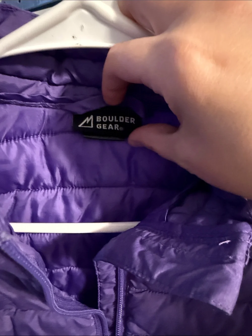 Kids Purple Quilted Puffer Vest - Unbranded